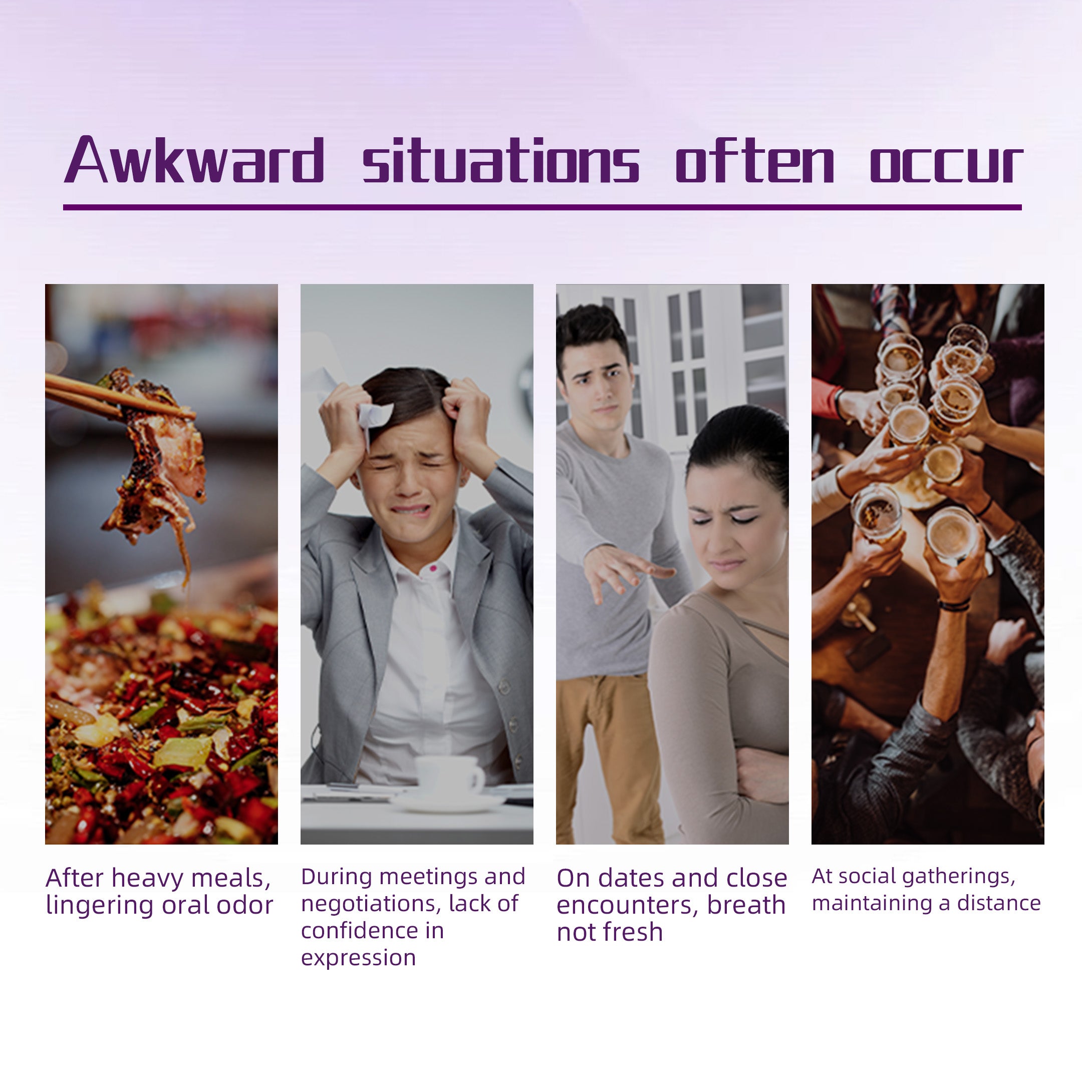 EvoSnow Blueberry Mouth Spray Bad Breath Treatment Freshener Mouthwash