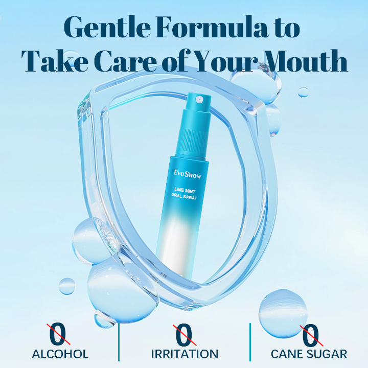 EvoSnow Lime Mouth Spray Breath Freshener Oral Spray Removal of Smoke Odor Bad Breath Treatmen