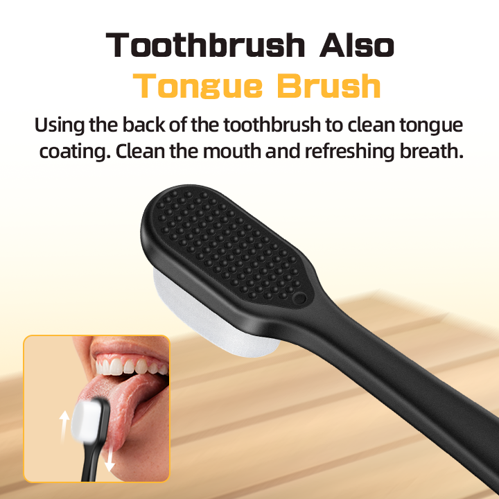 EvoSnow Premium Ten Thousand Bristles Toothbrush/Soft Bristles Eco-friendlySoft Fiber Nano Toothbrus