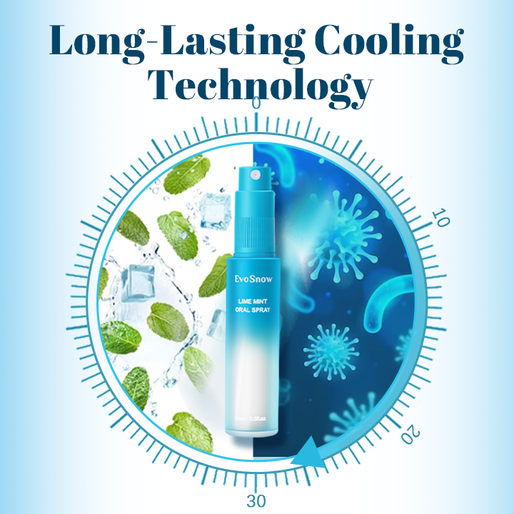 EvoSnow Lime Mouth Spray Breath Freshener Oral Spray Removal of Smoke Odor Bad Breath Treatmen