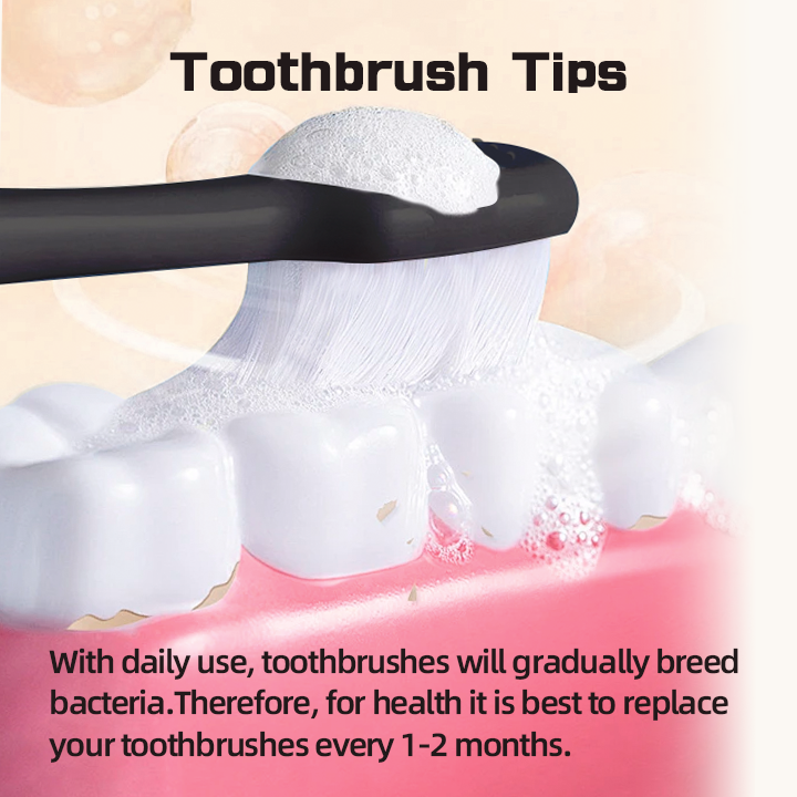 EvoSnow Premium Ten Thousand Bristles Toothbrush/Soft Bristles Eco-friendlySoft Fiber Nano Toothbrus